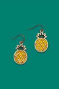 Ananas Gold Metal Küpe