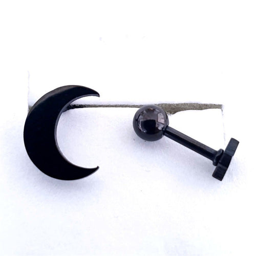 Ay-Yıldız Siyah Piercing