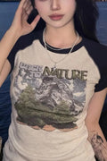 Back To Naturel Kısa Kol Crop