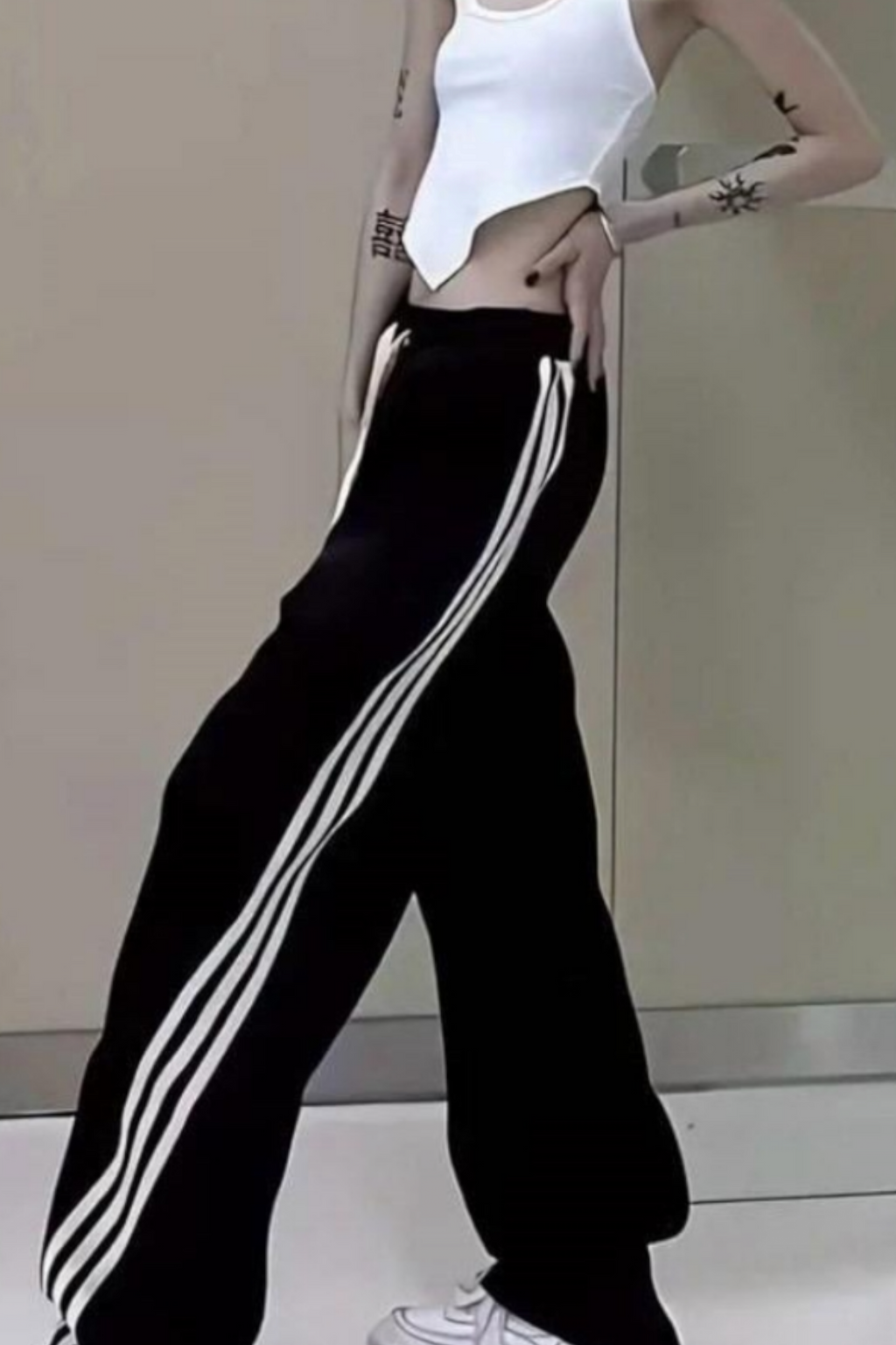 Baggy Fit Stripe Eşofman