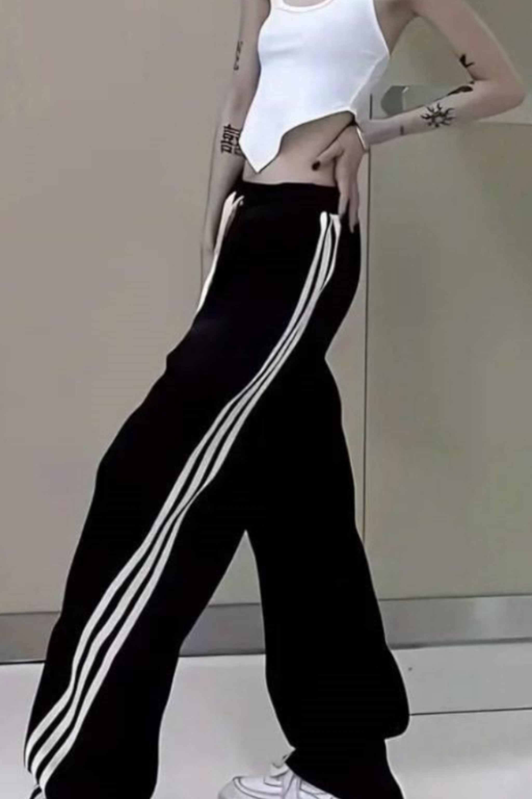 Baggy Fit Stripe Eşofman
