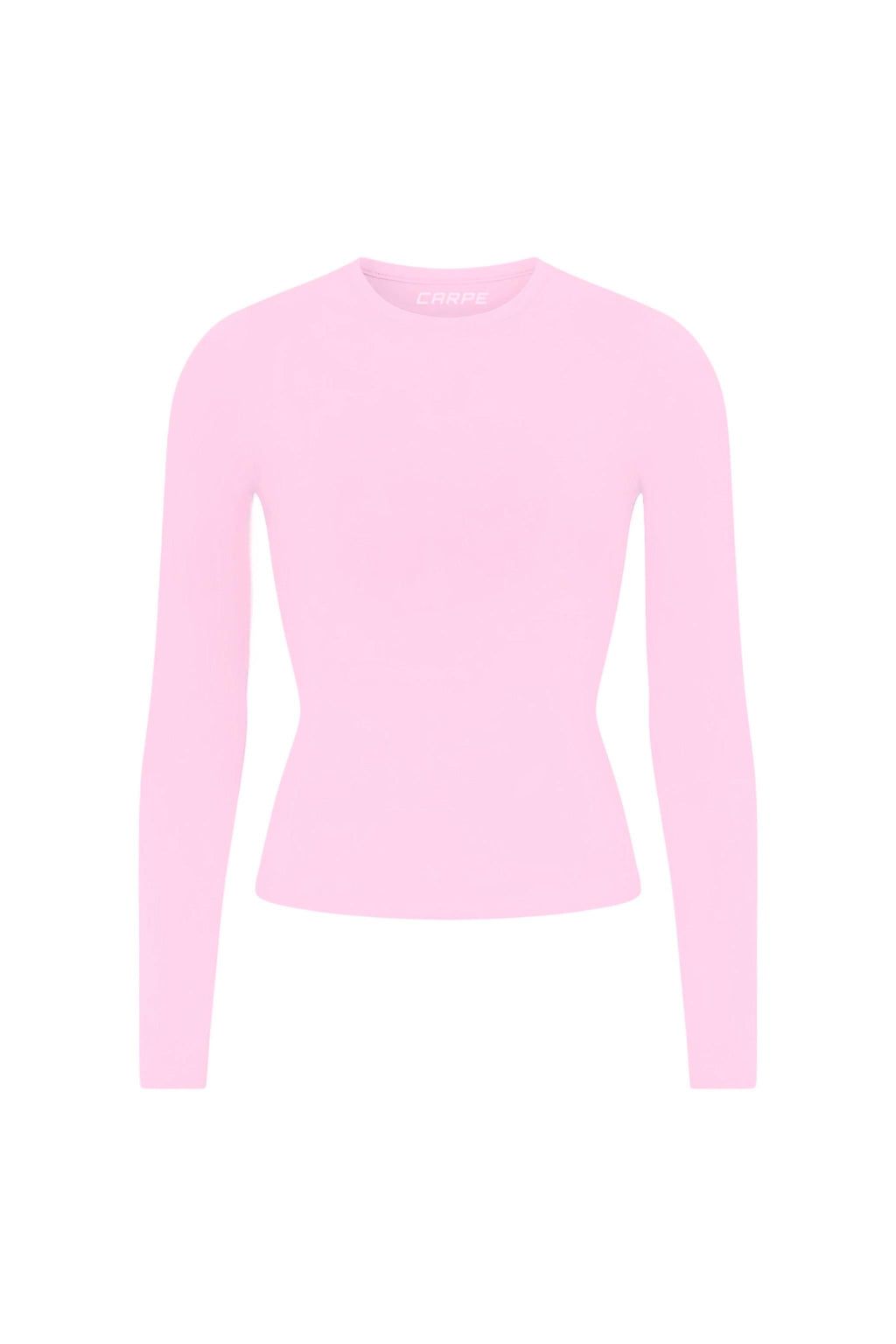 Basic Pembe Uzun Kol Tam Boy Bluz