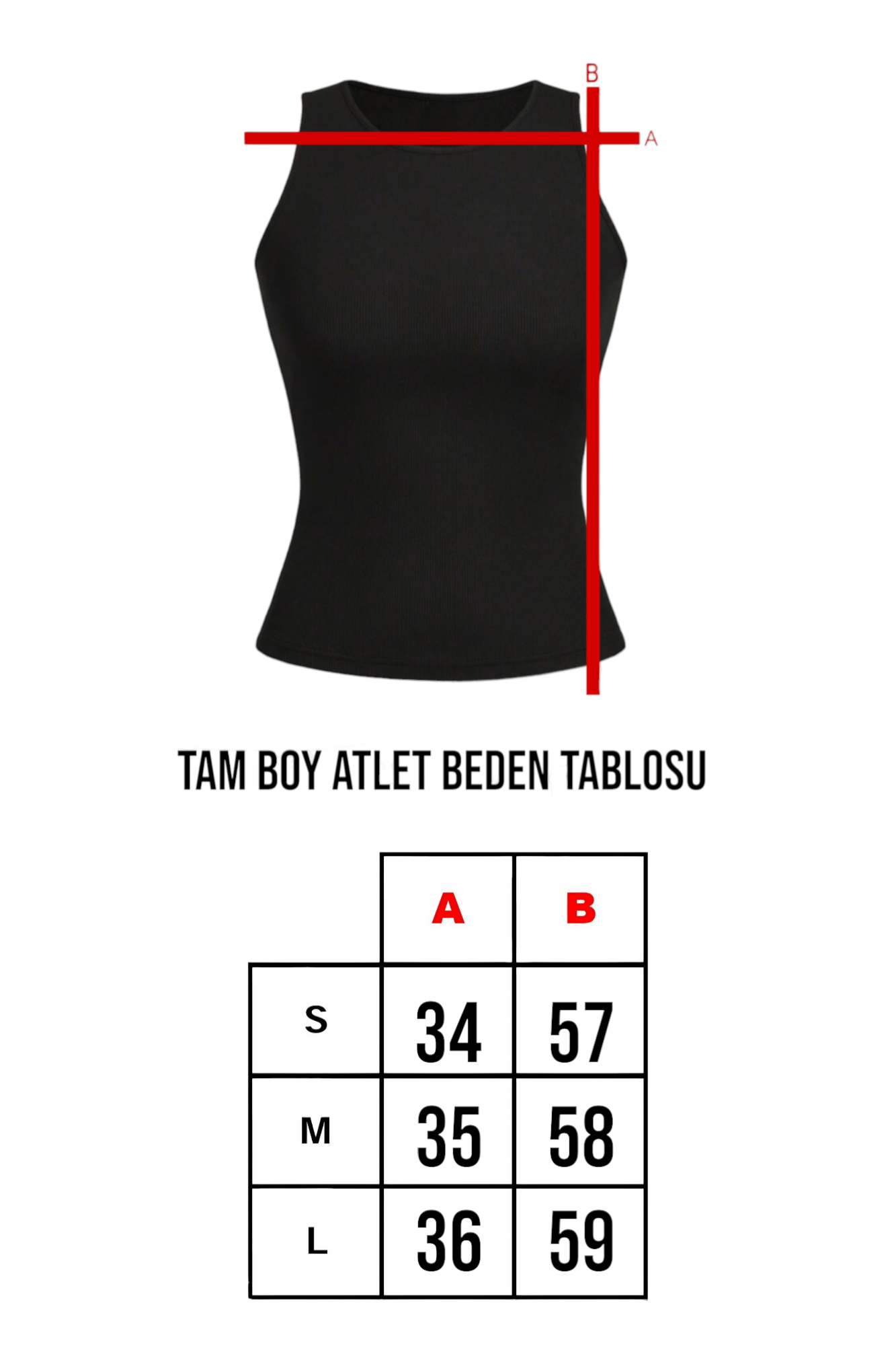 Beyaz Tam Boy Atlet