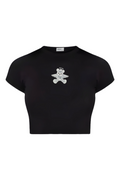 Black Angel Bear Crop
