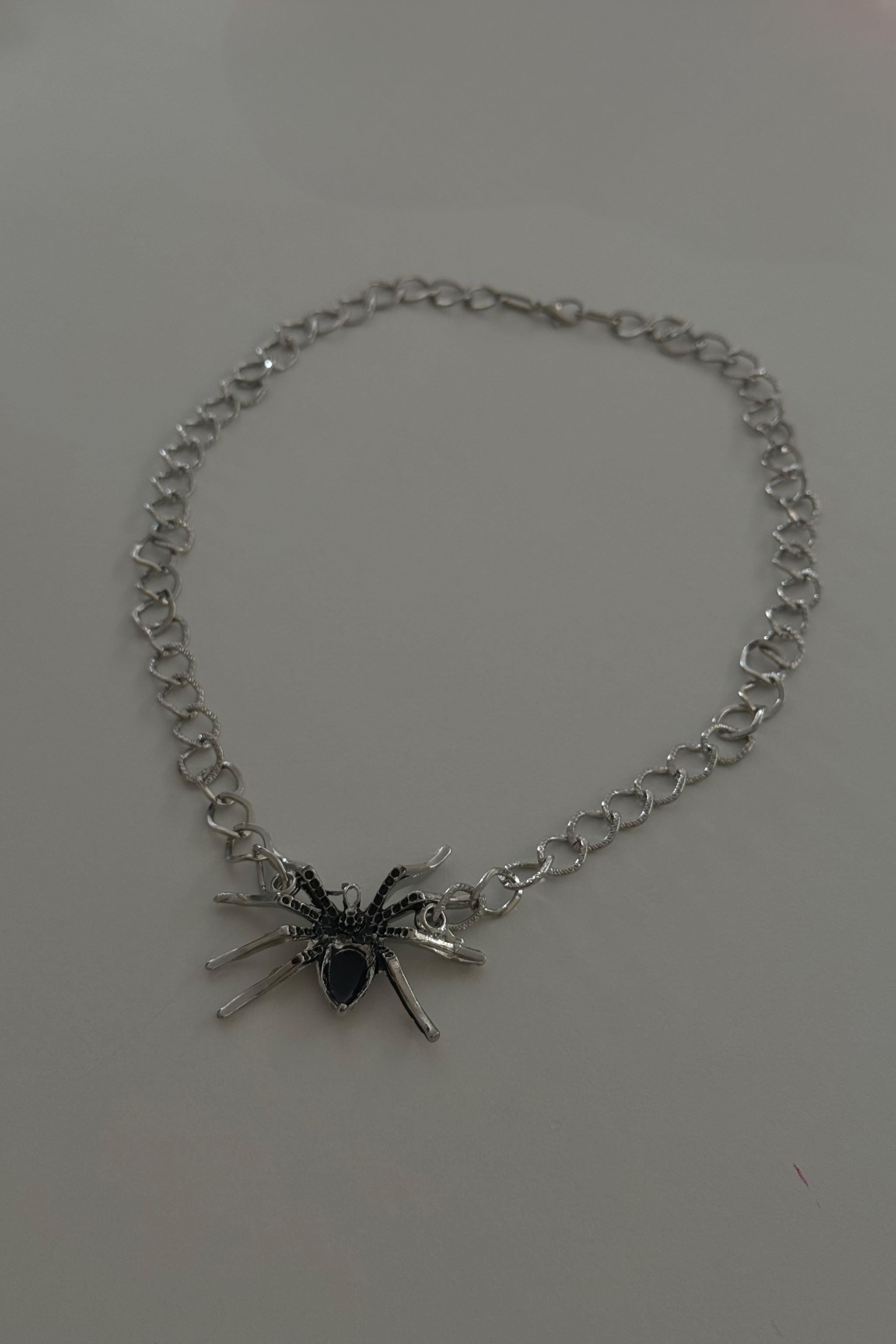 Black Big Spider Zincir Kolye