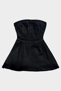 Black Denim Elbise
