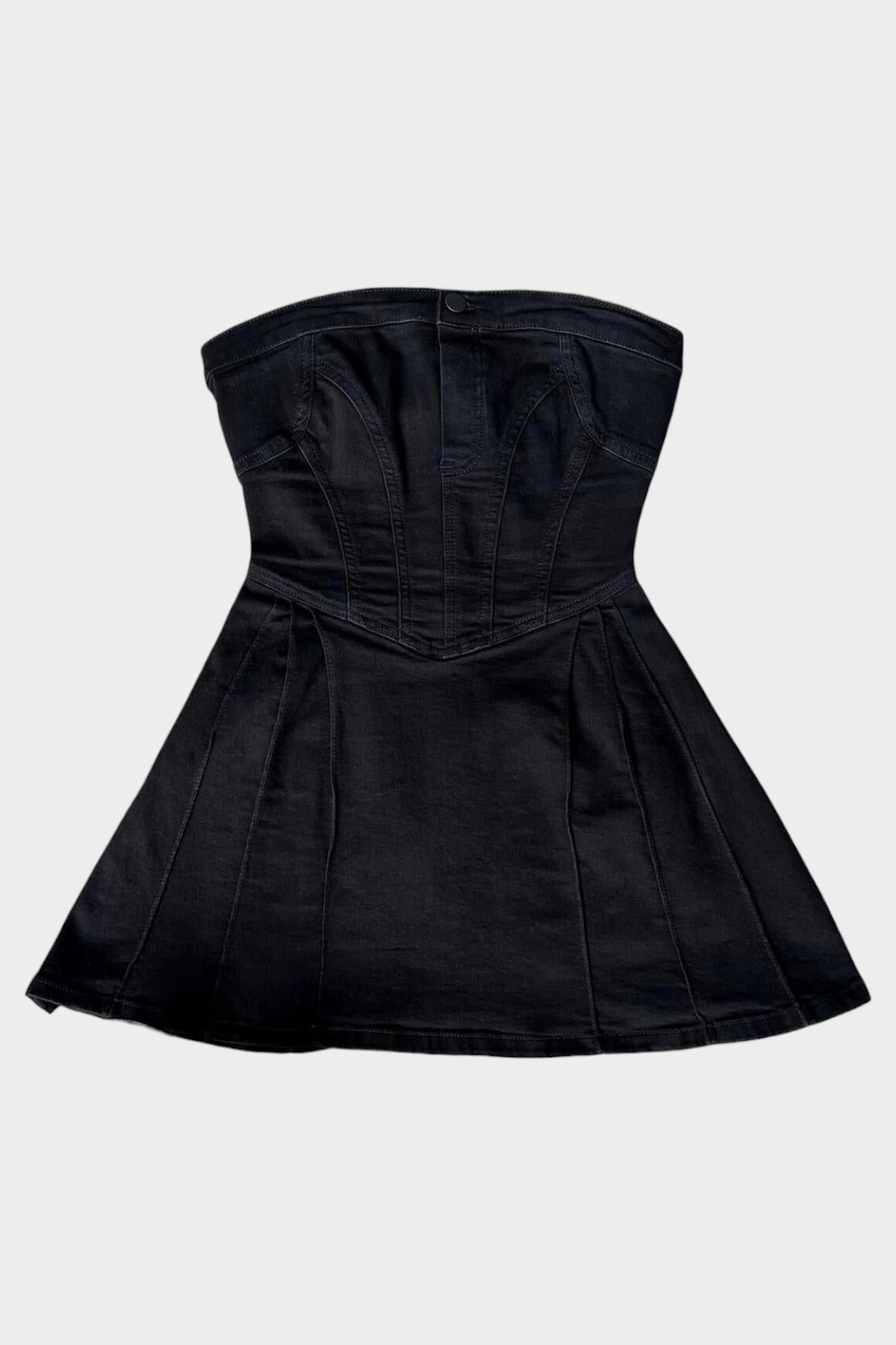 Black Denim Elbise