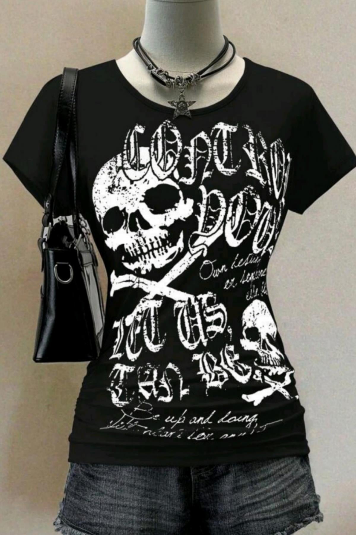 Black Gothic Skulls  Bluz