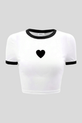 Black Heart Biyeli Crop