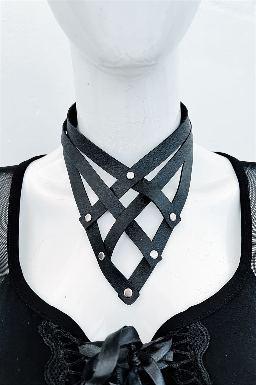 Black Leather Choker