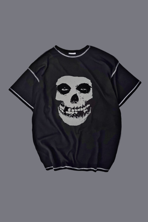 Black Skull Oversize T-shirt