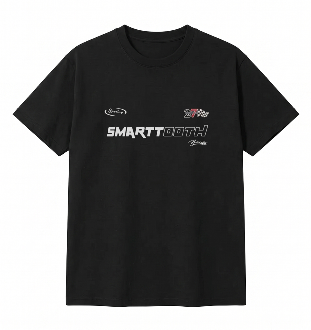 Black Smartooth Oversize T-shirt