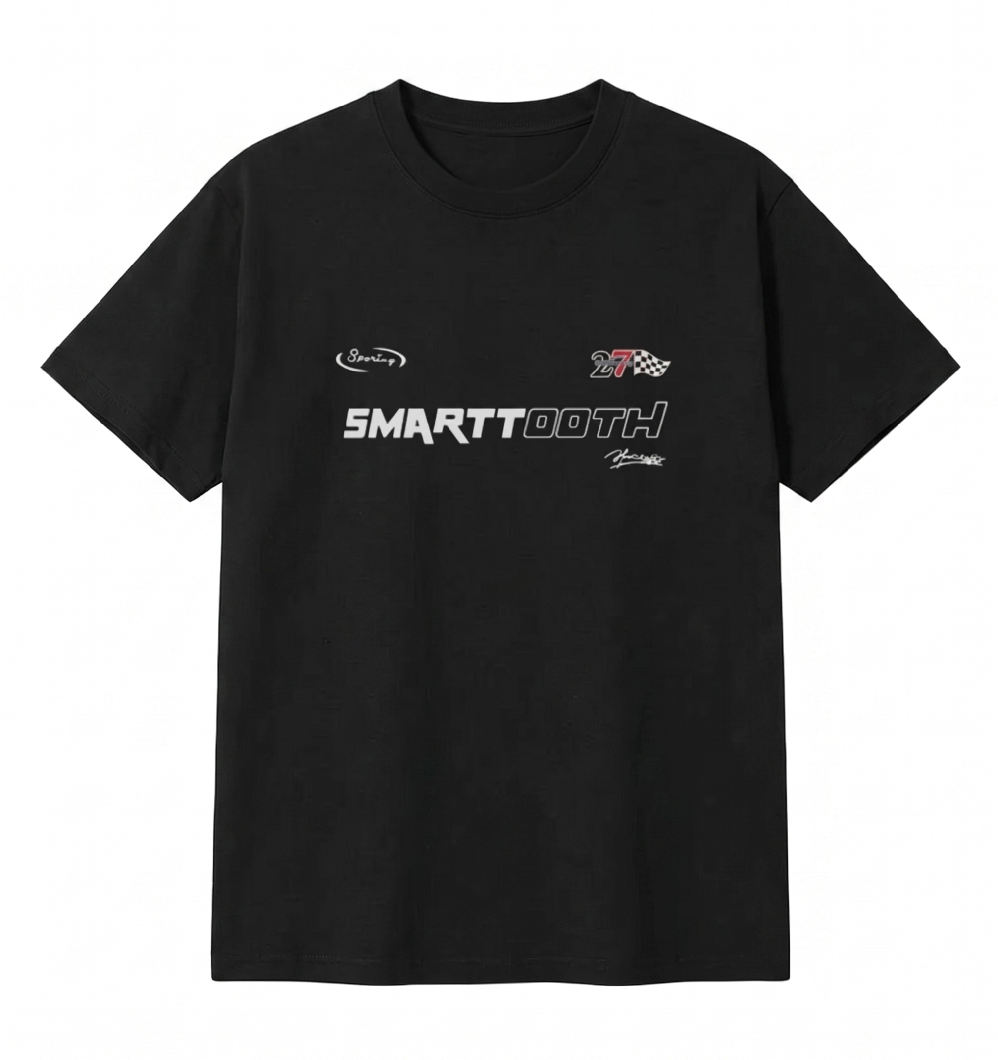 Black Smartooth Oversize T-shirt