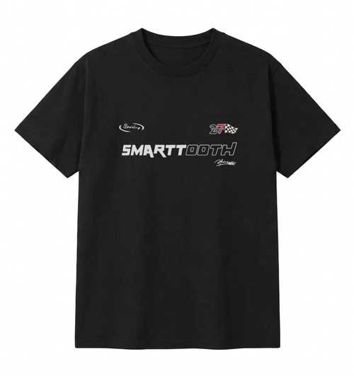 Black Smartooth Oversize T-shirt