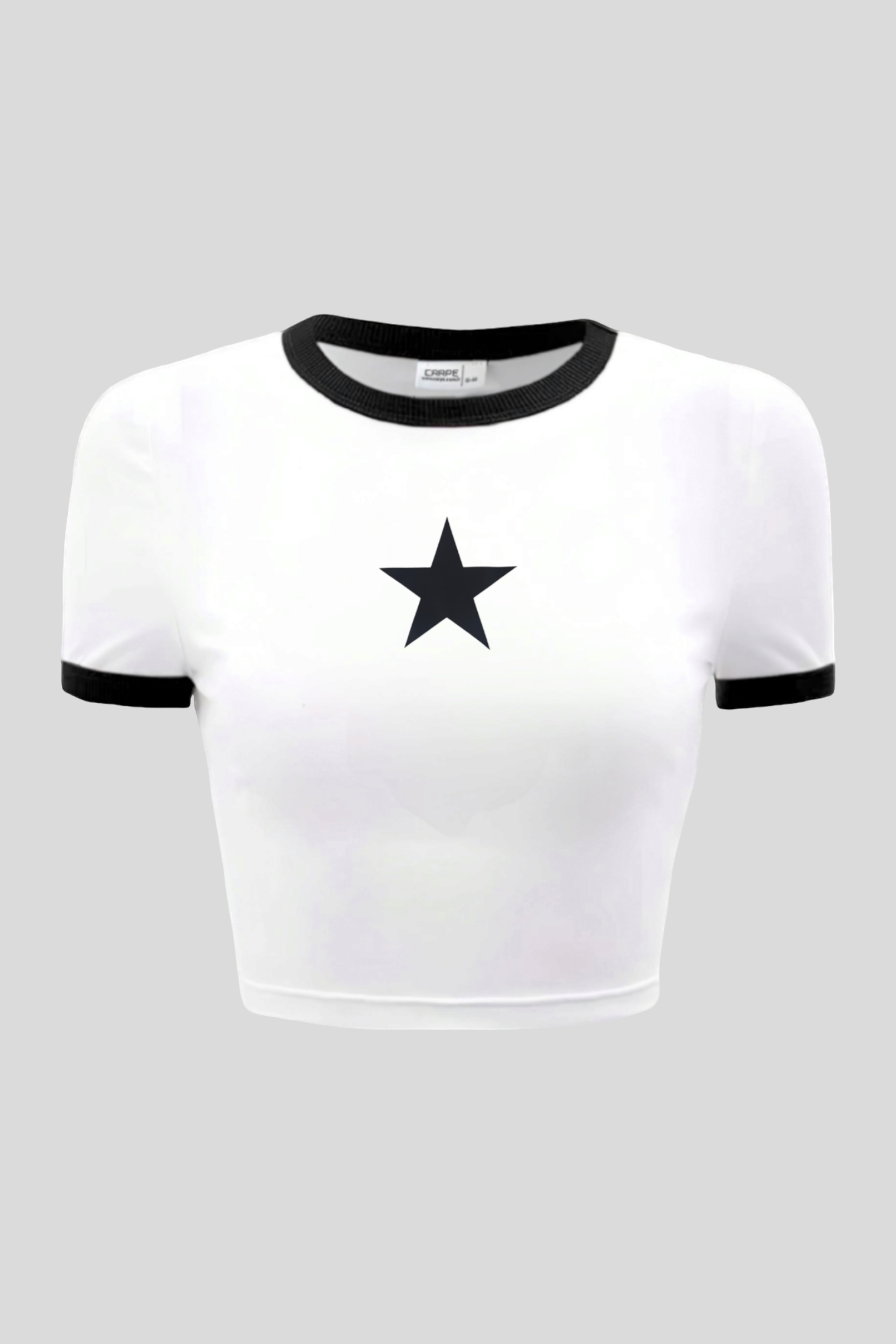 Black Tiny Star Biyeli Crop