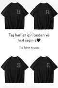 Black Stone Harf Oversize T-shirt