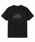 Black Taşlı Gods Favorite Oversize T-shirt