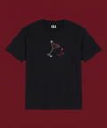 Black Taşlı Kiss Martini Oversize T-shirt
