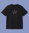 Black Taşlı Star Oversize T-shirt