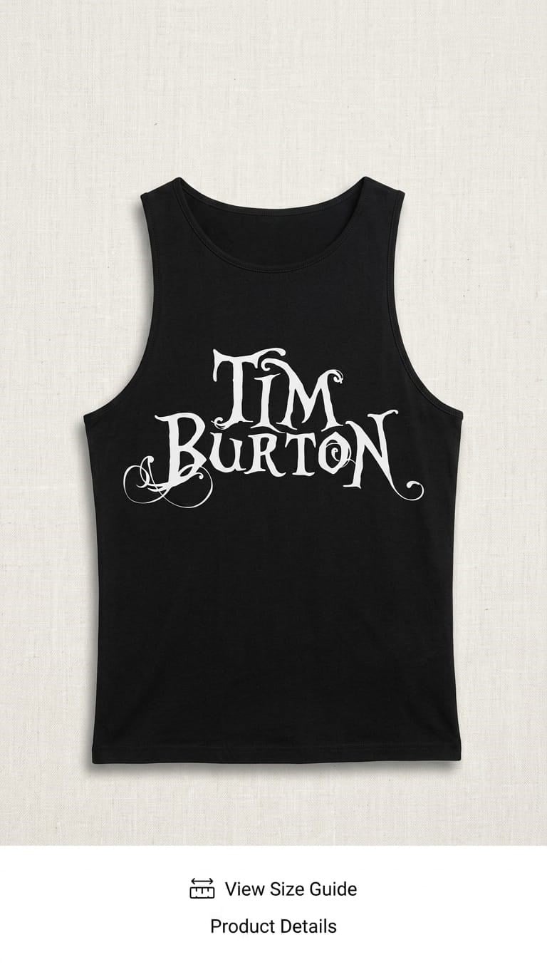 Black Tım Burton Kalın Askılı Bluz
