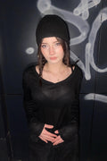 Black Transparan Bluz