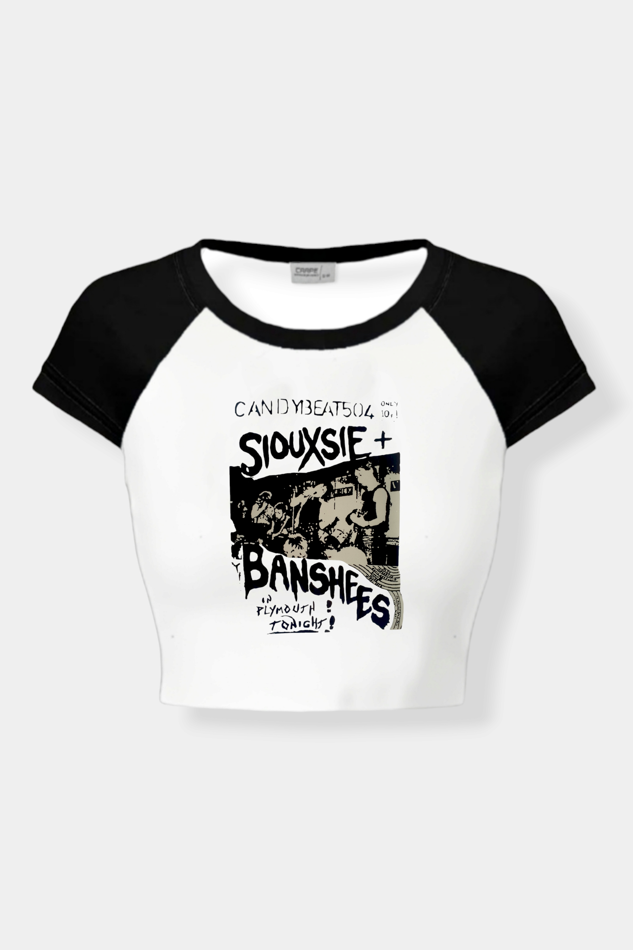 Black White Siouxsie Crop