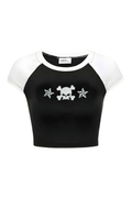 Black White Star Head Crop