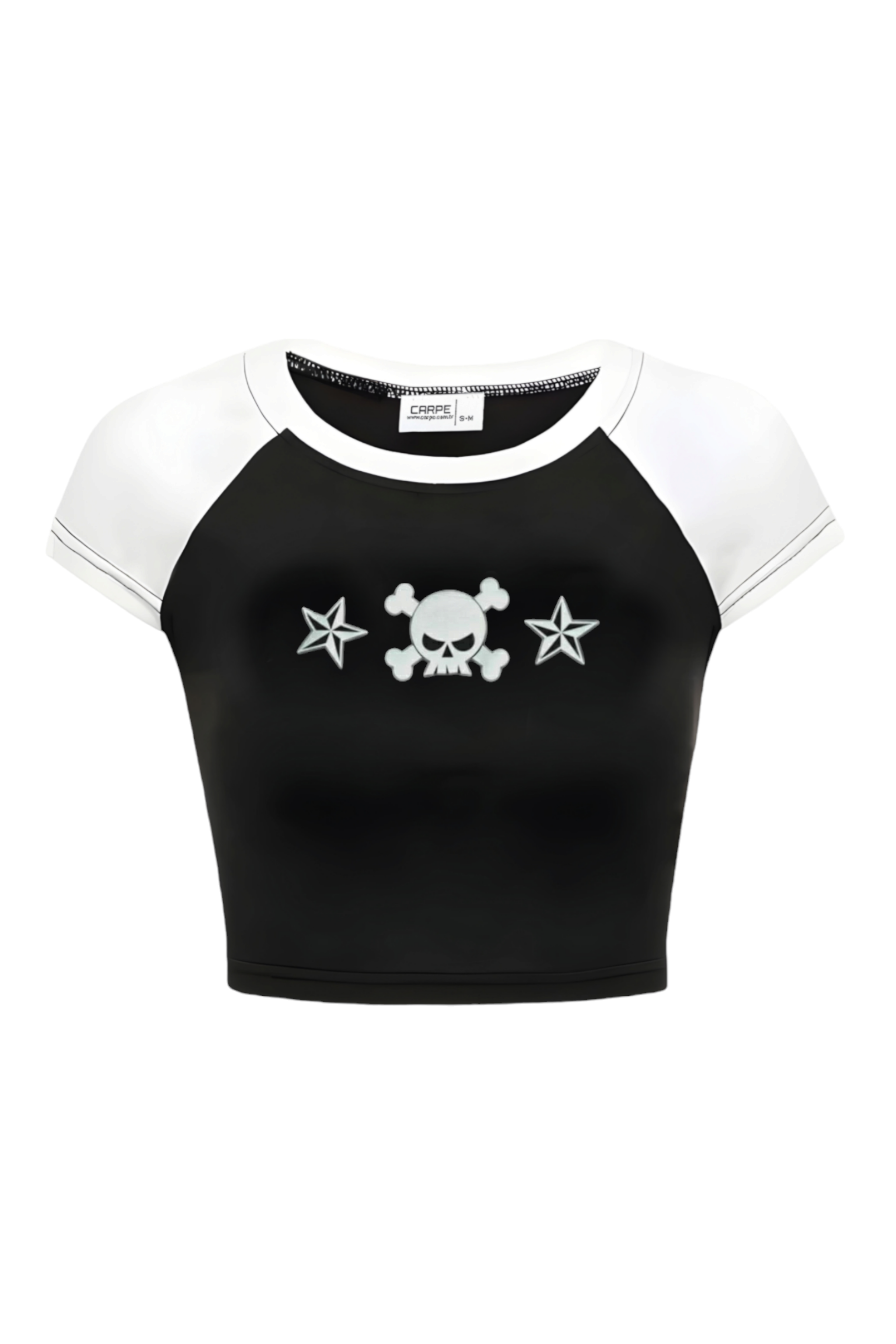 Black White Star Head Crop