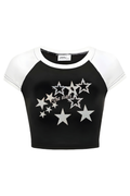 Black White The Stars Crop