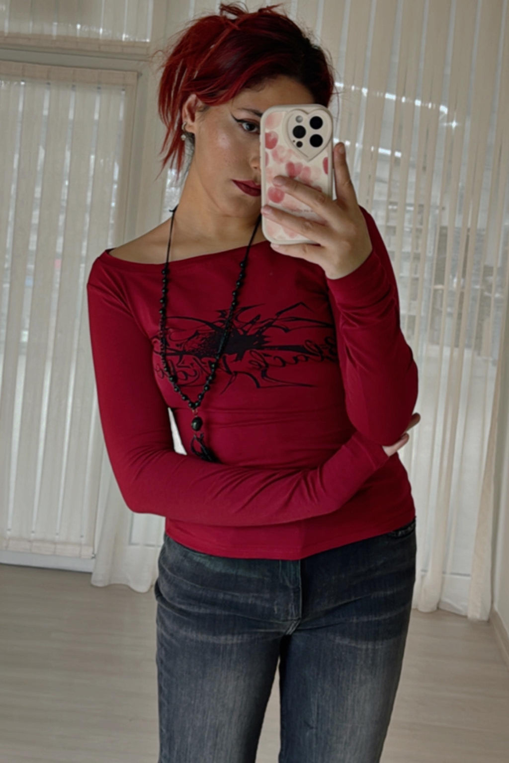 Black Widow Omzu Açık Bluz