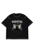 Blindfold Ters Dikiş Oversize T-shirt