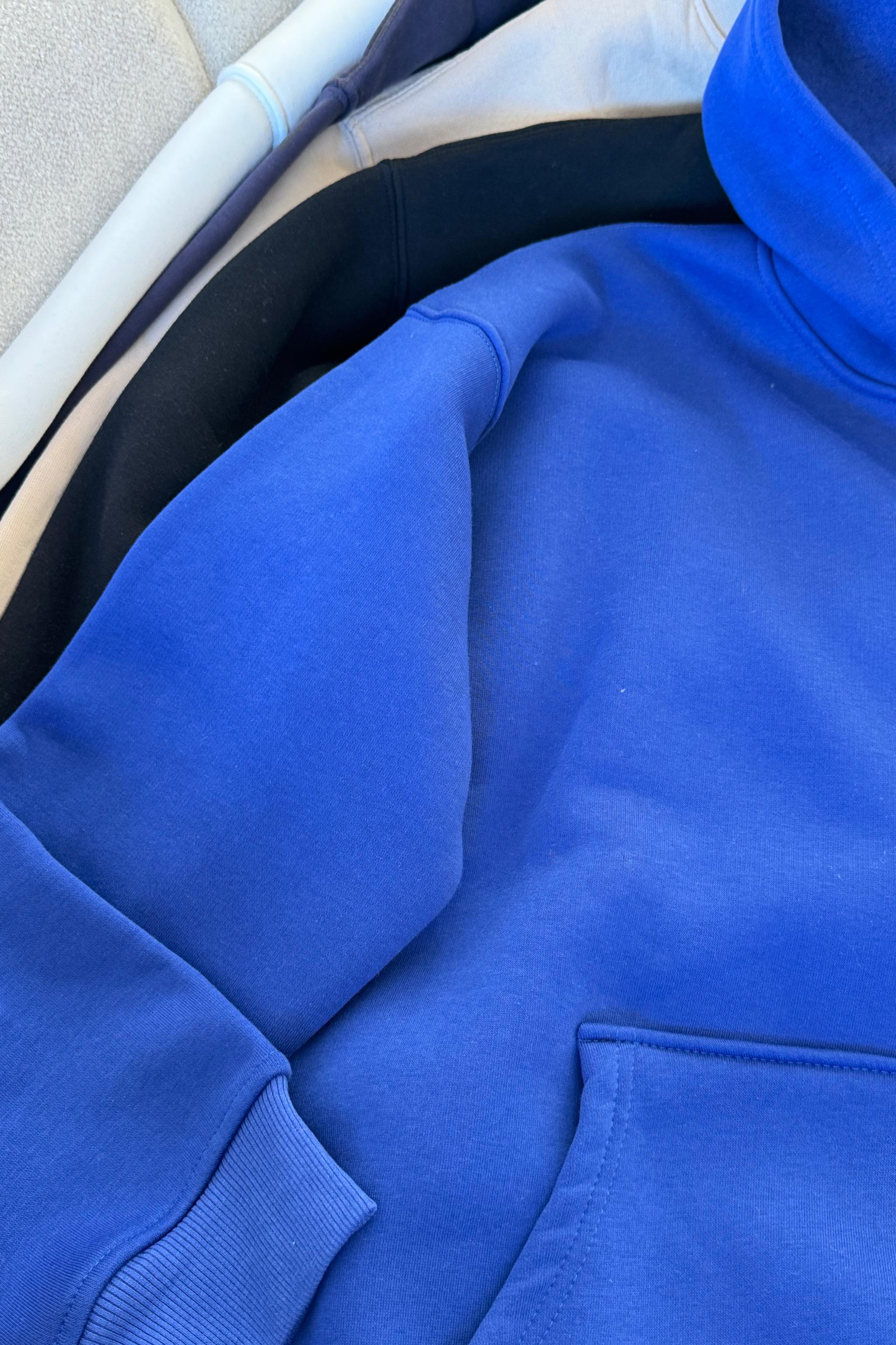 Blue 3 İplik Oversive Sweatshirt