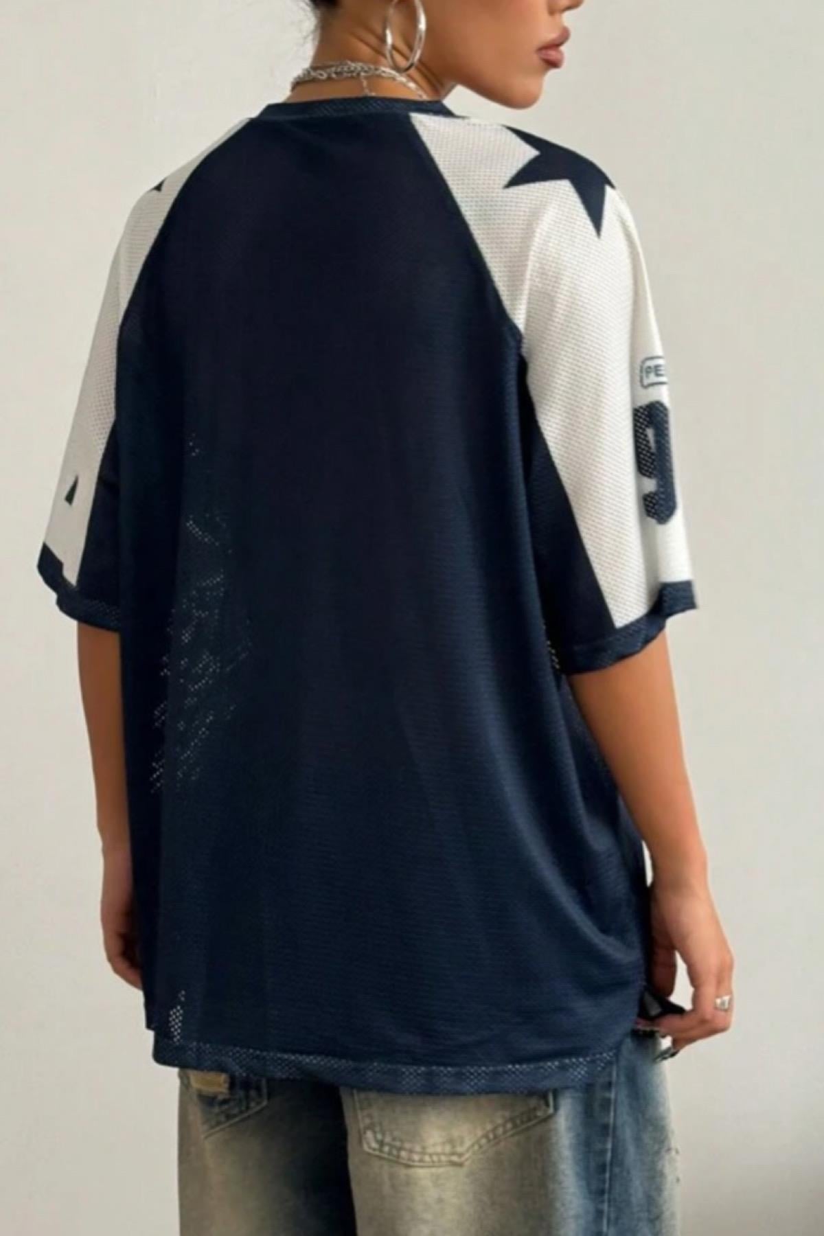 Blue Navy 91 Oversize T-shirt