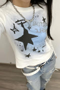 Blue Stars Uzun Kol Tam Boy Bluz