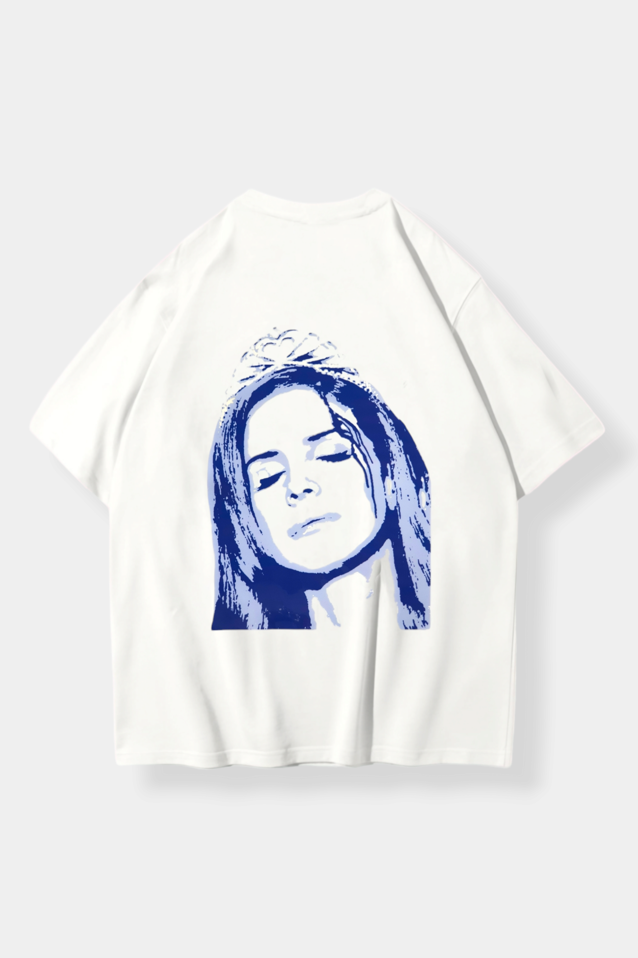 Blue Women Oversize T-shirt