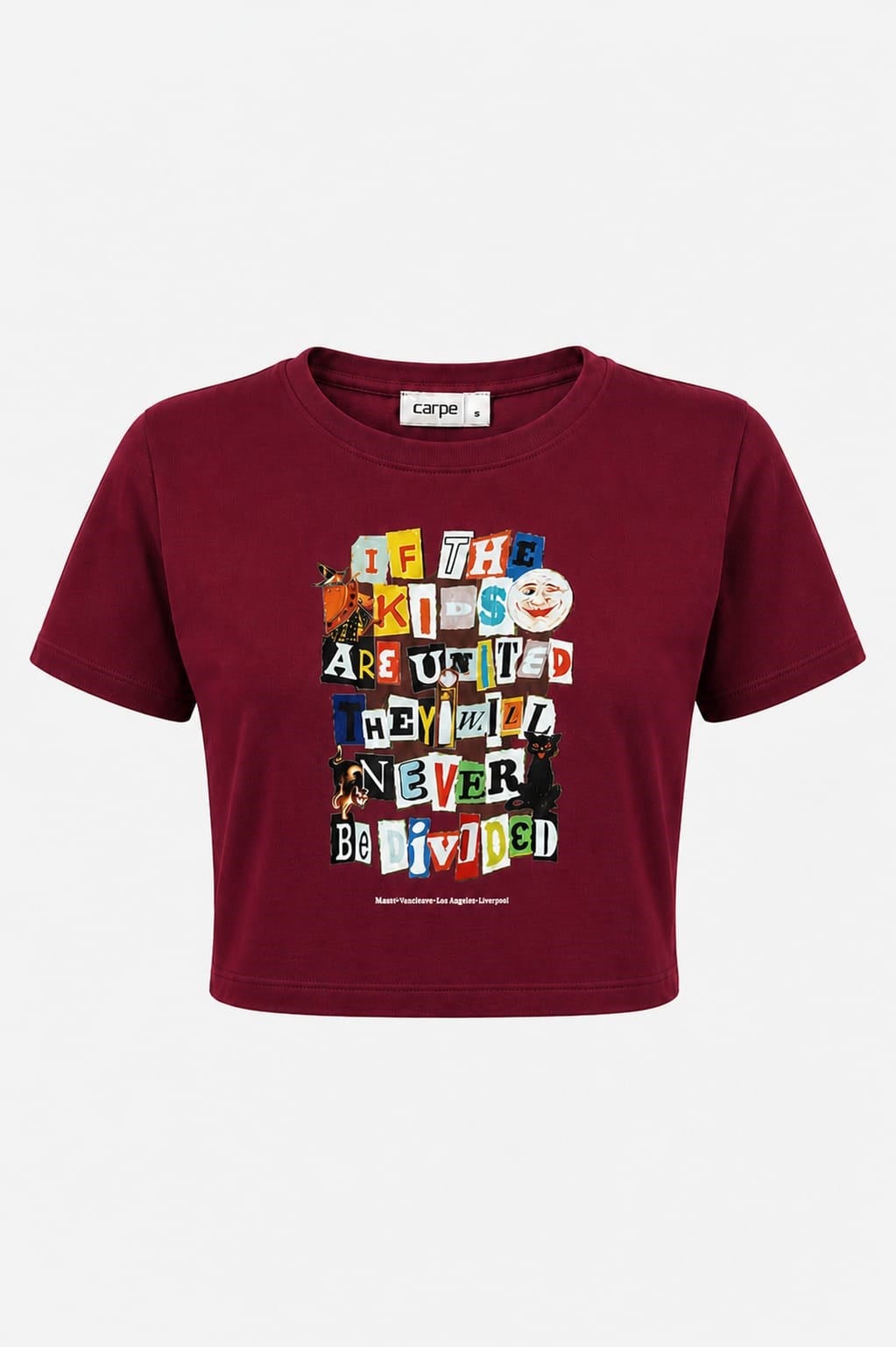 Bordo The Kids Crop T-shirt