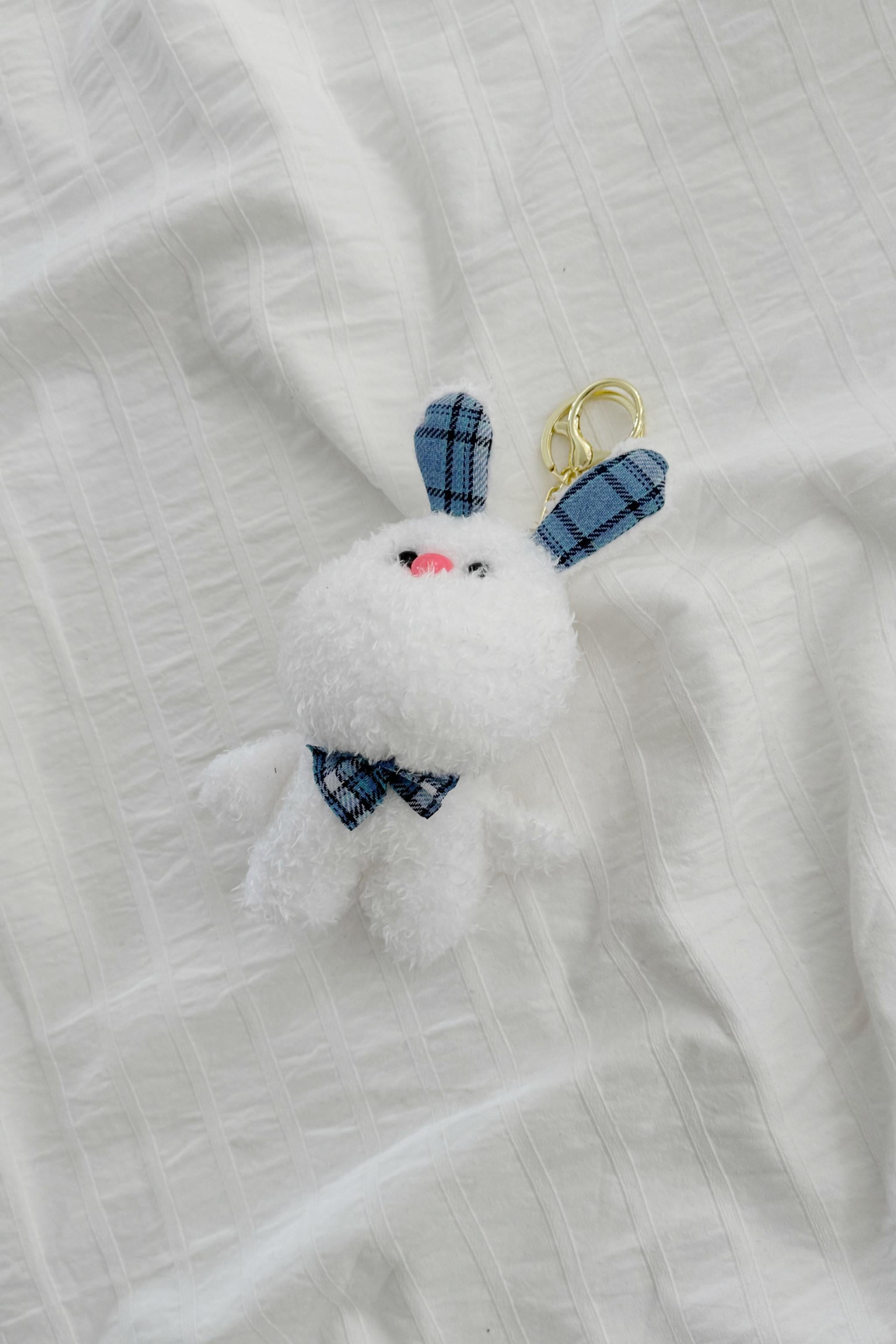 Bow Tie Rabbit Peluş Anahtarlık