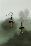 Bronz Mushroom Küpe