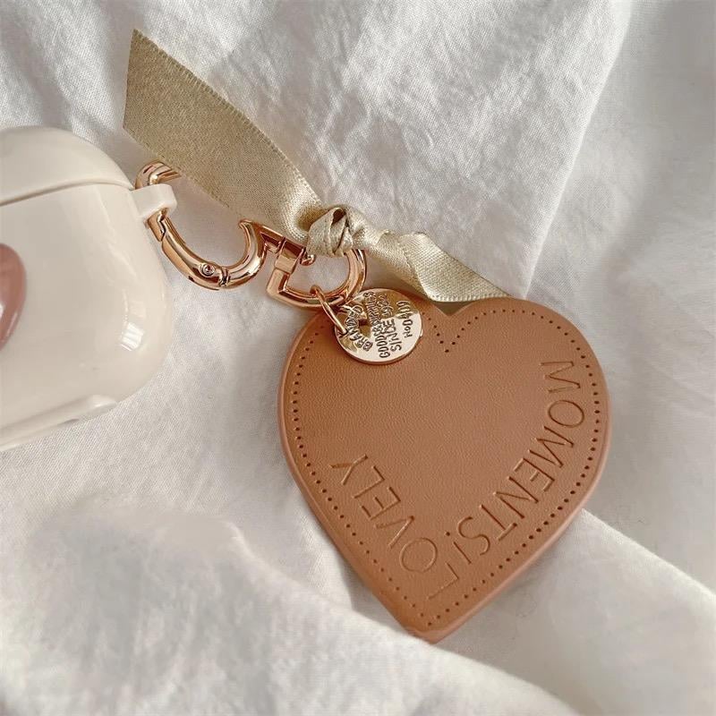Brown Heart Airpods Kılıfı