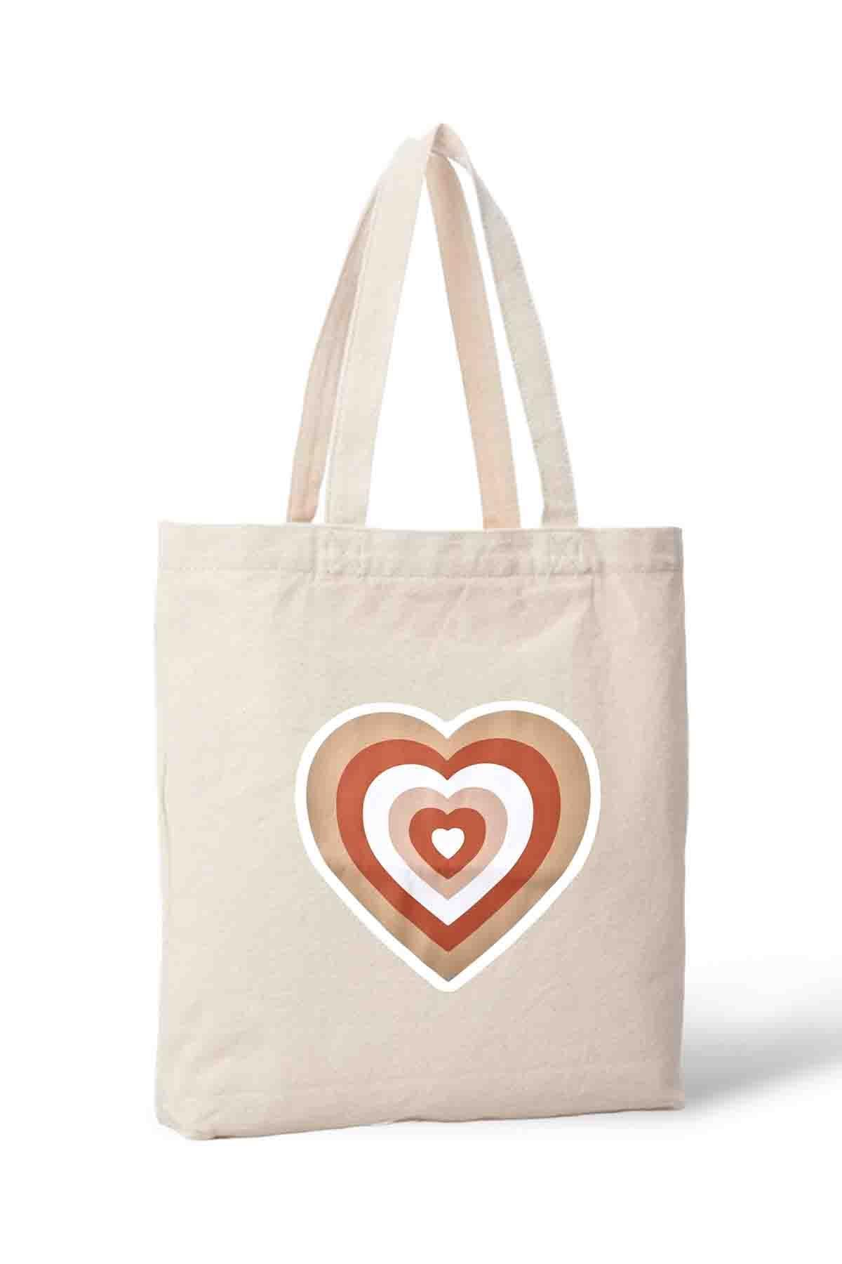 Brown Heart Bez Çanta