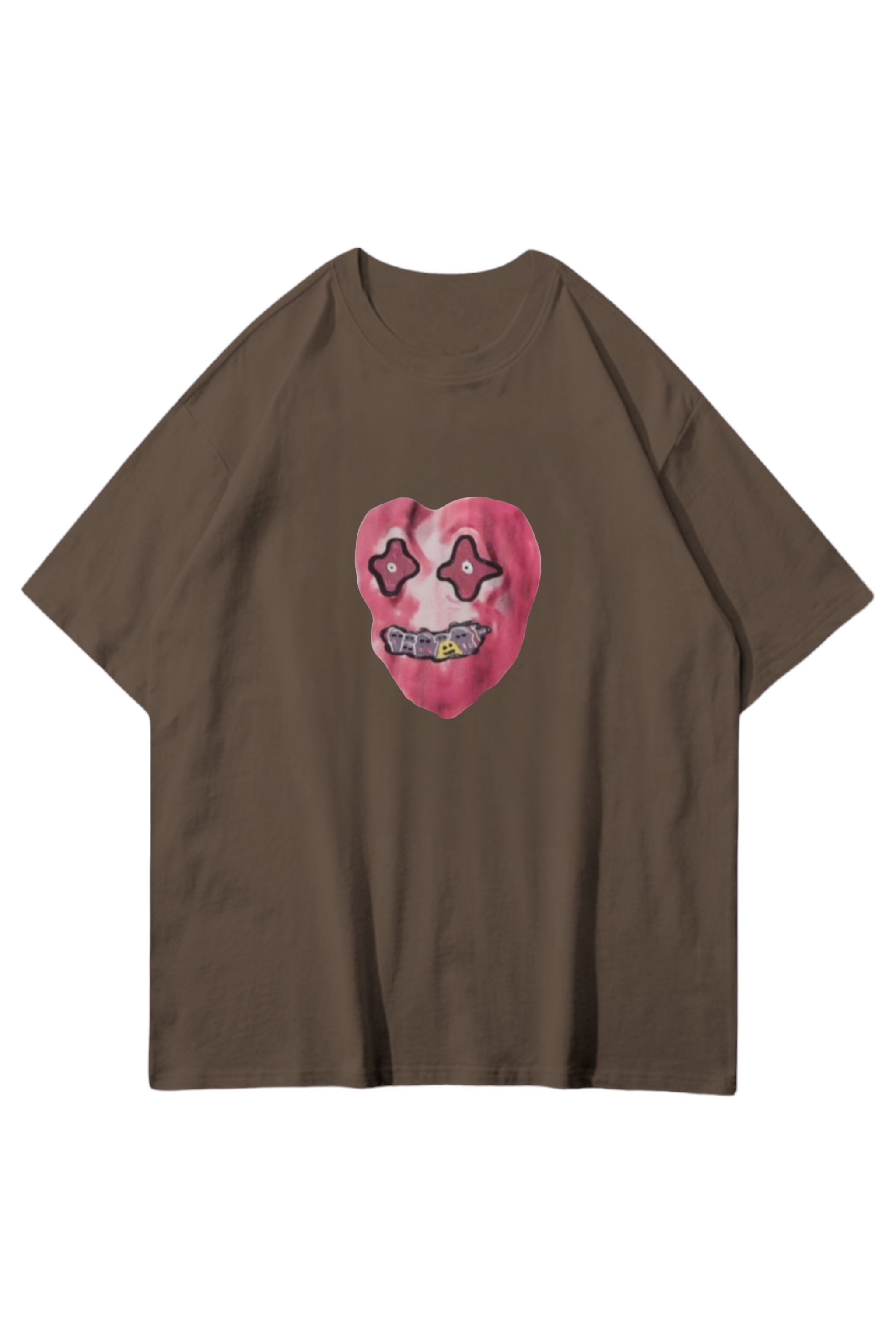 Brown Heart Oversize T-shirt