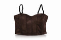 Brown Silvery Corset Büstiyer