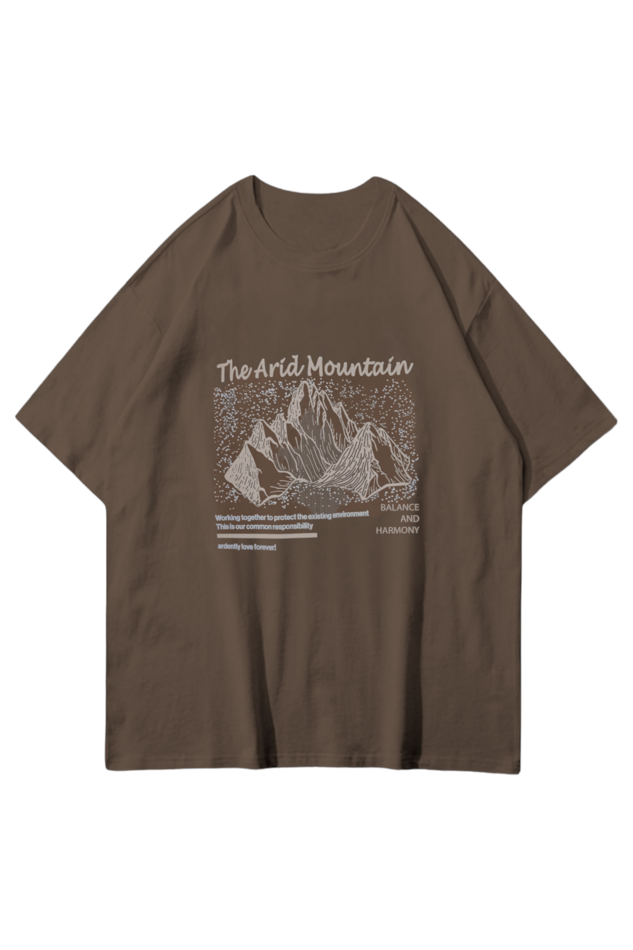 Brown The Arid Oversize T-shirt