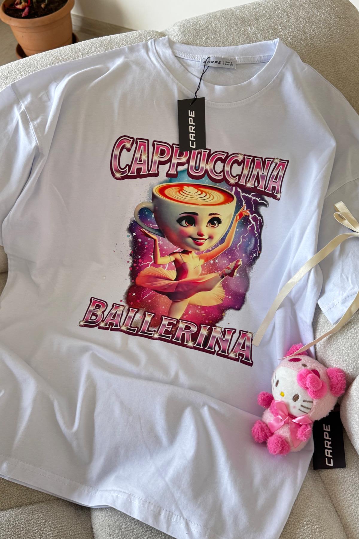 Cappucinna Ballerına Oversize T-shirt