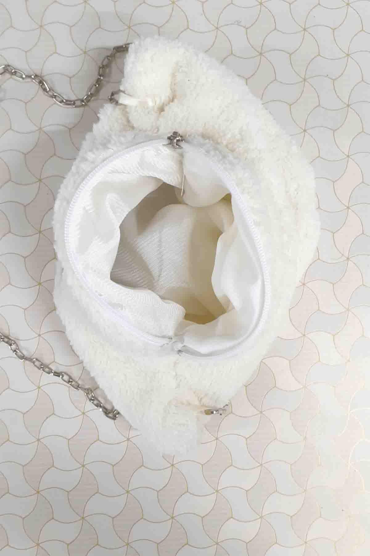 Cat Paw Zincir Askılı Peluş Çanta