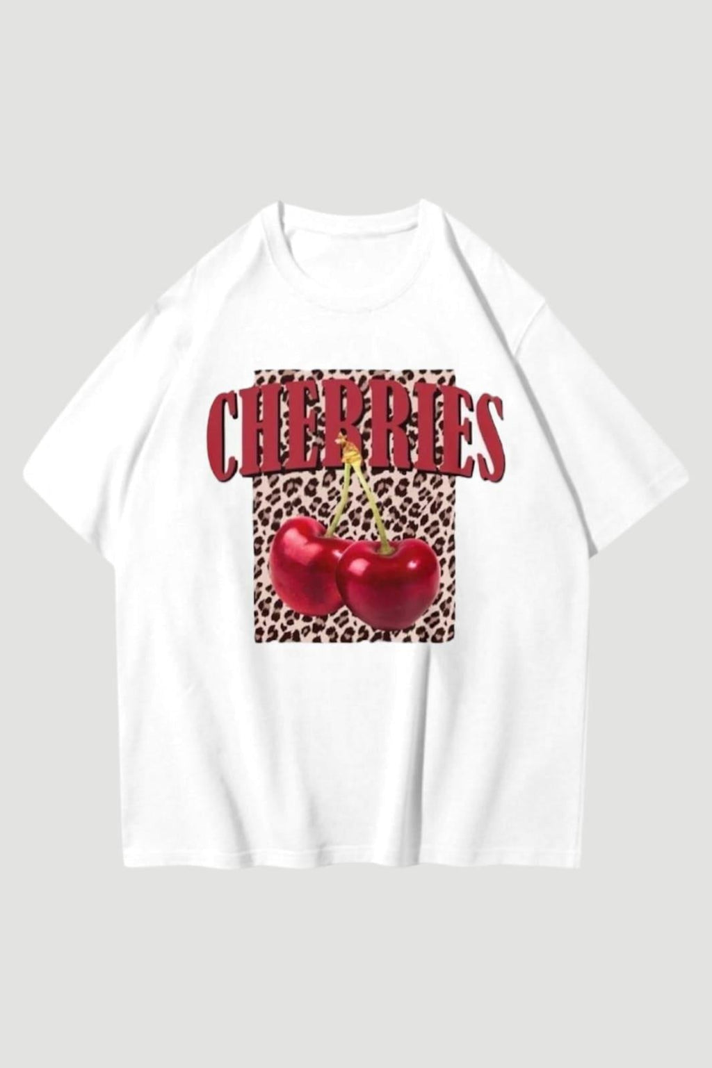 Cherries Leopar Oversize T-shirt