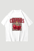 Cherries Leopar Oversize T-shirt