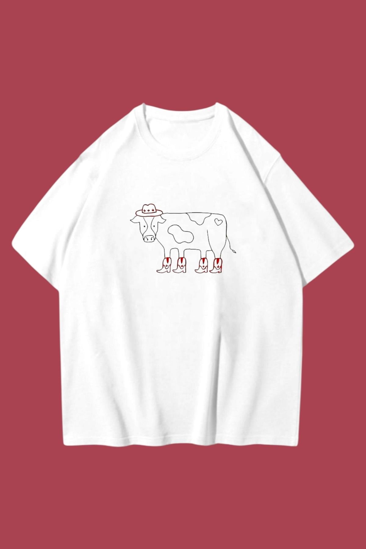 Cowboy Cow Oversize T-shirt