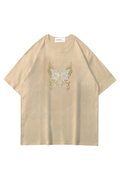 Cream Butterfly Oversize T-shirt