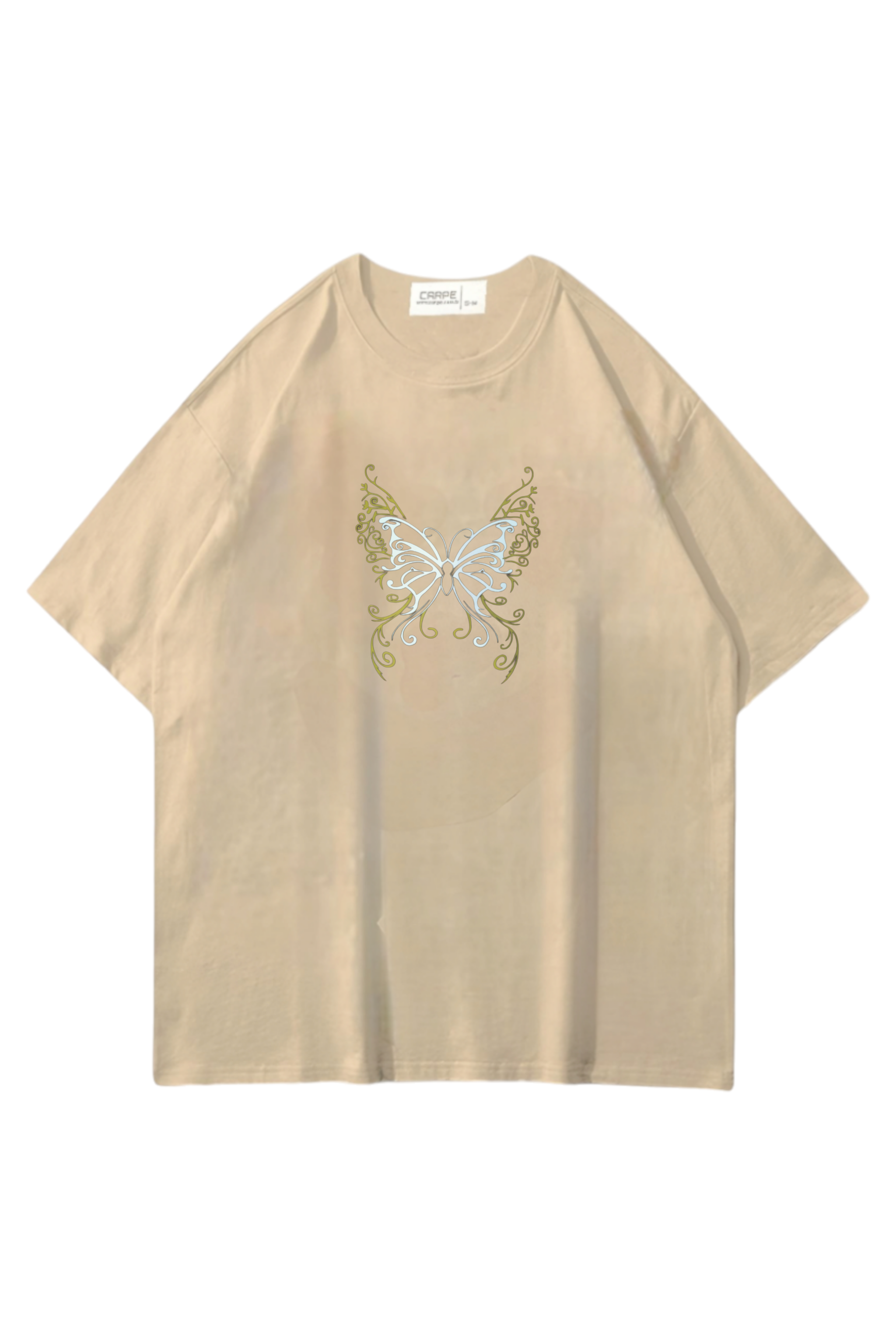 Cream Butterfly Oversize T-shirt